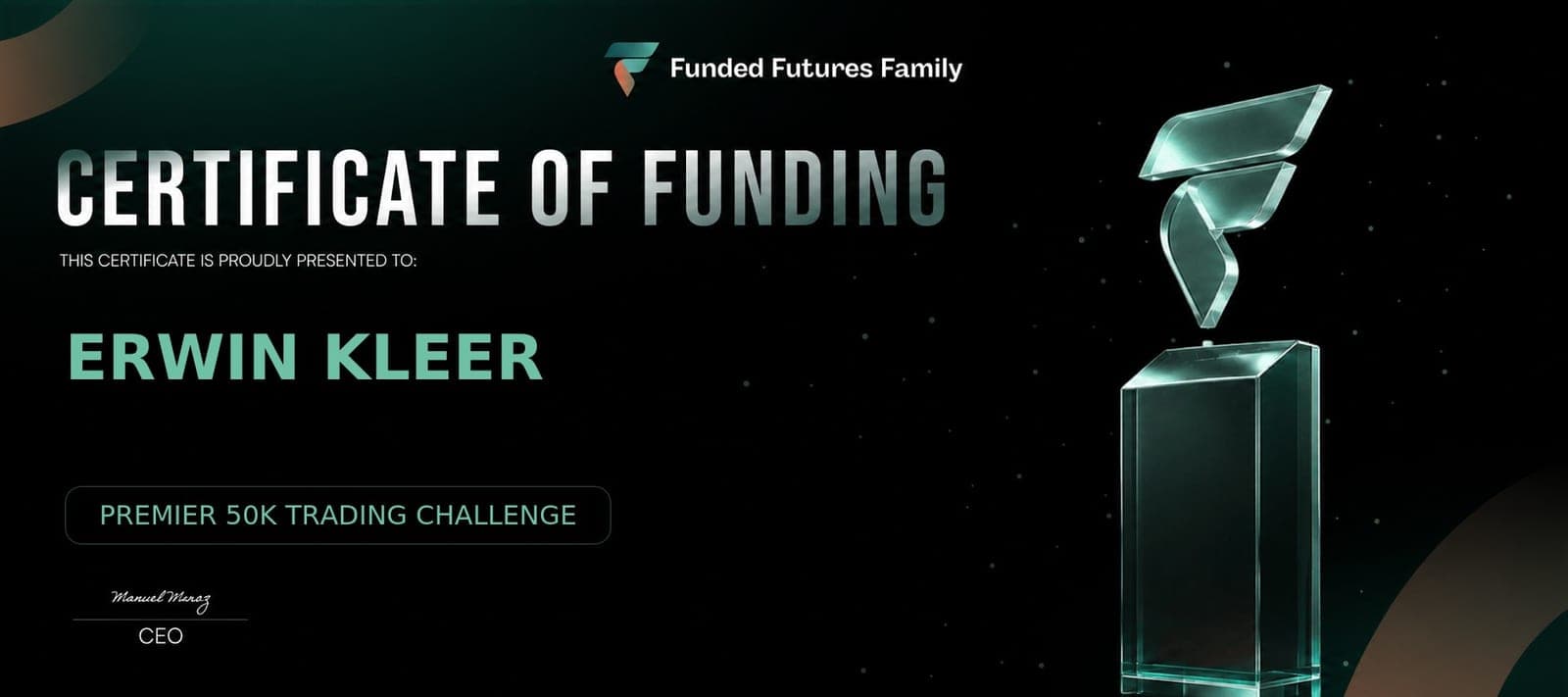 Zertifikat – Funded Futures Family