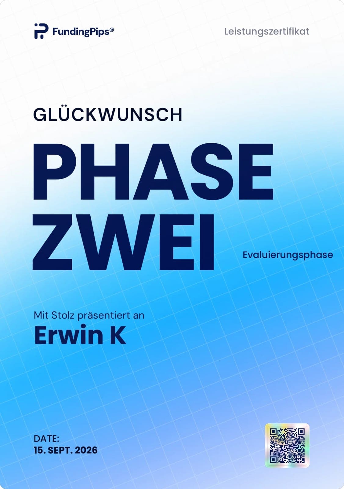 Zertifikat – FundingPips