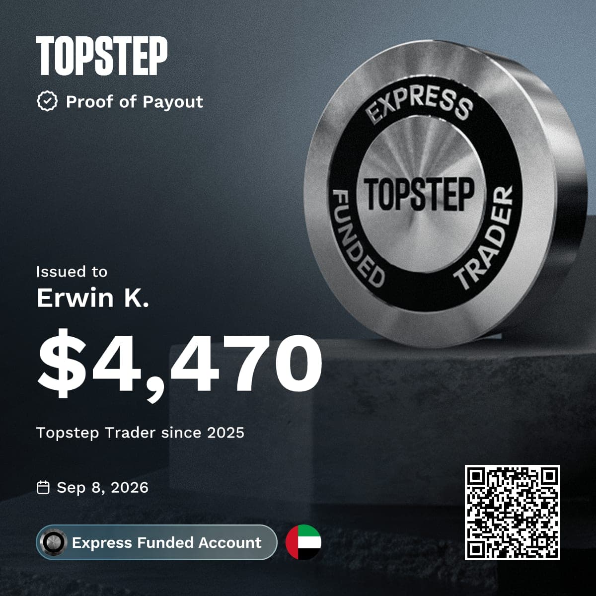 Zertifikat – Topstep