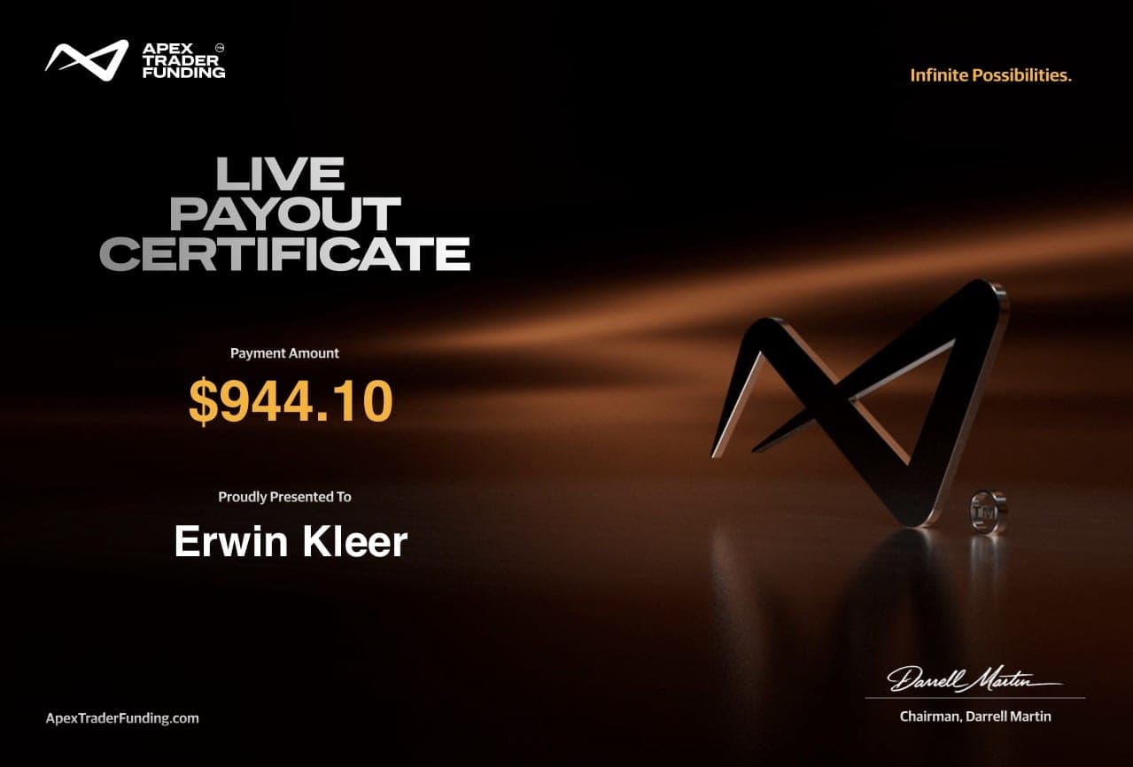 Zertifikat – Apex Trader Funding